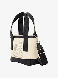 Loungefly Disney Alice in Wonderland Tonal Portrait Mini Crossbody Tote Bag