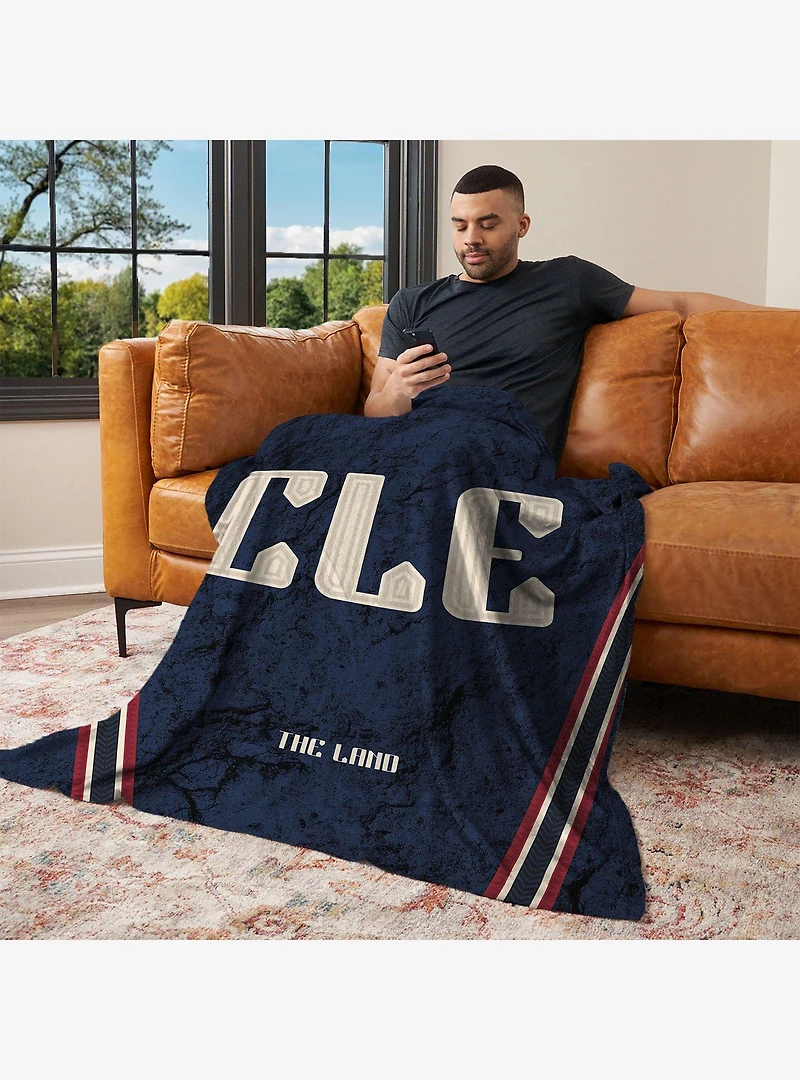 MLB Cleveland Guardians City Connect Silk Touch Throw Blanket
