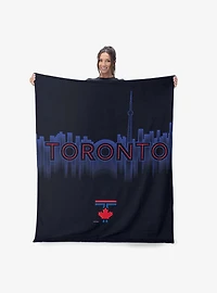 MLB Toronto Blue Jays City Connect Silk Touch Sherpa Throw Blanket