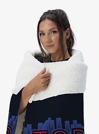 MLB Toronto Blue Jays City Connect Silk Touch Sherpa Throw Blanket