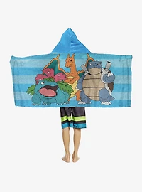 Pokémon Group Shot Youth Hooded Towel