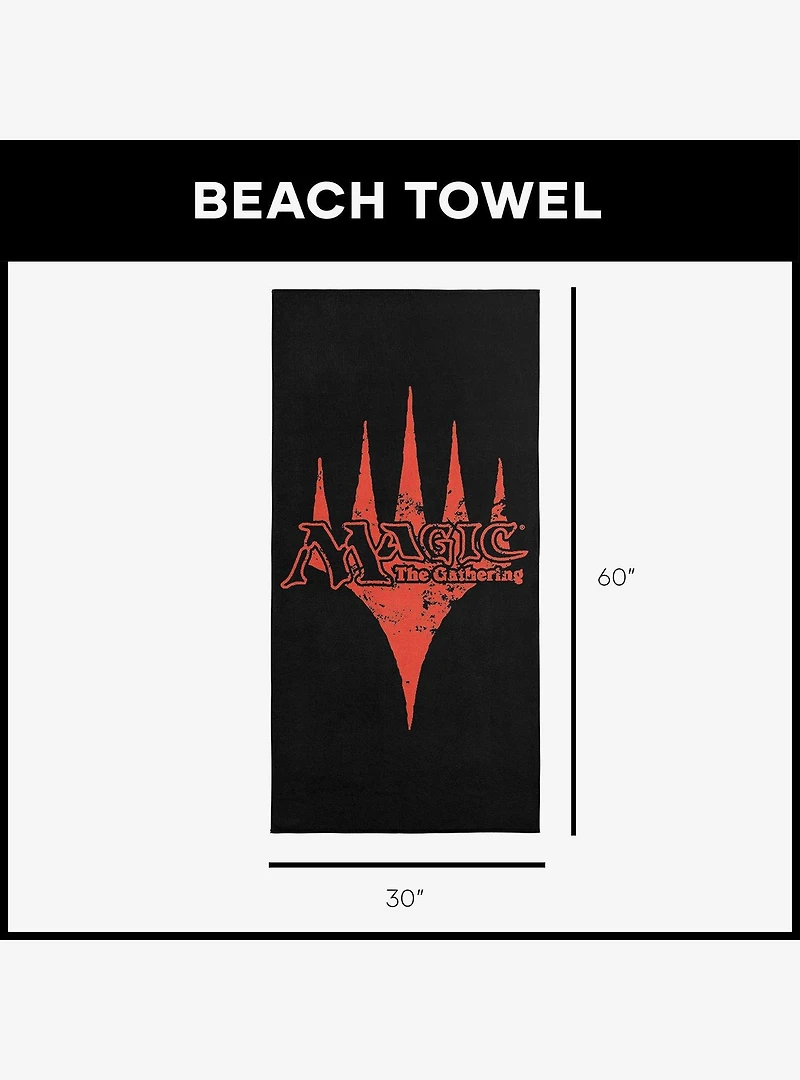 Magic: The Gathering Retro Orange Logo Microfiber Beach Towel