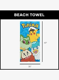 Pokémon Power Group Microfiber Beach Towel