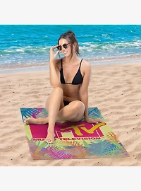 MTV Vibrant Logo Microfiber Beach Towel