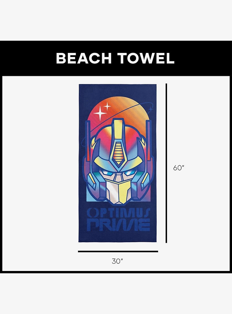 Transformers Rainbow Optimus Microfiber Beach Towel