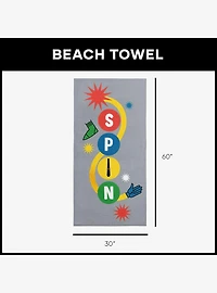 Twister Spin Around Microfiber Beach Towel