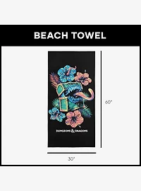 Dungeons & Dragons Tropical Mimic Microfiber Beach Towel