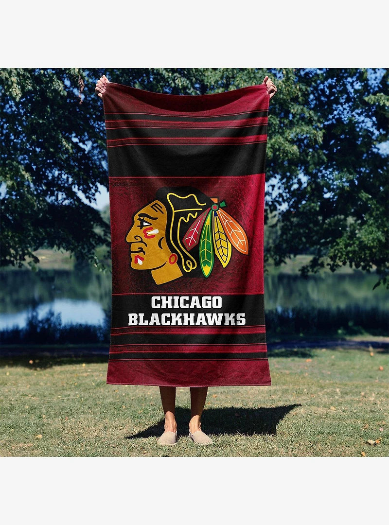 NHL Chicago Blackhawks Mirage Microfiber Beach Towel