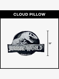 Jurrasic World Stone Logo Knife Edge Cloud Pillow