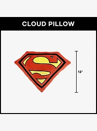 DC Comics Superman Classic Superman Logo Knife Edge Cloud Pillow