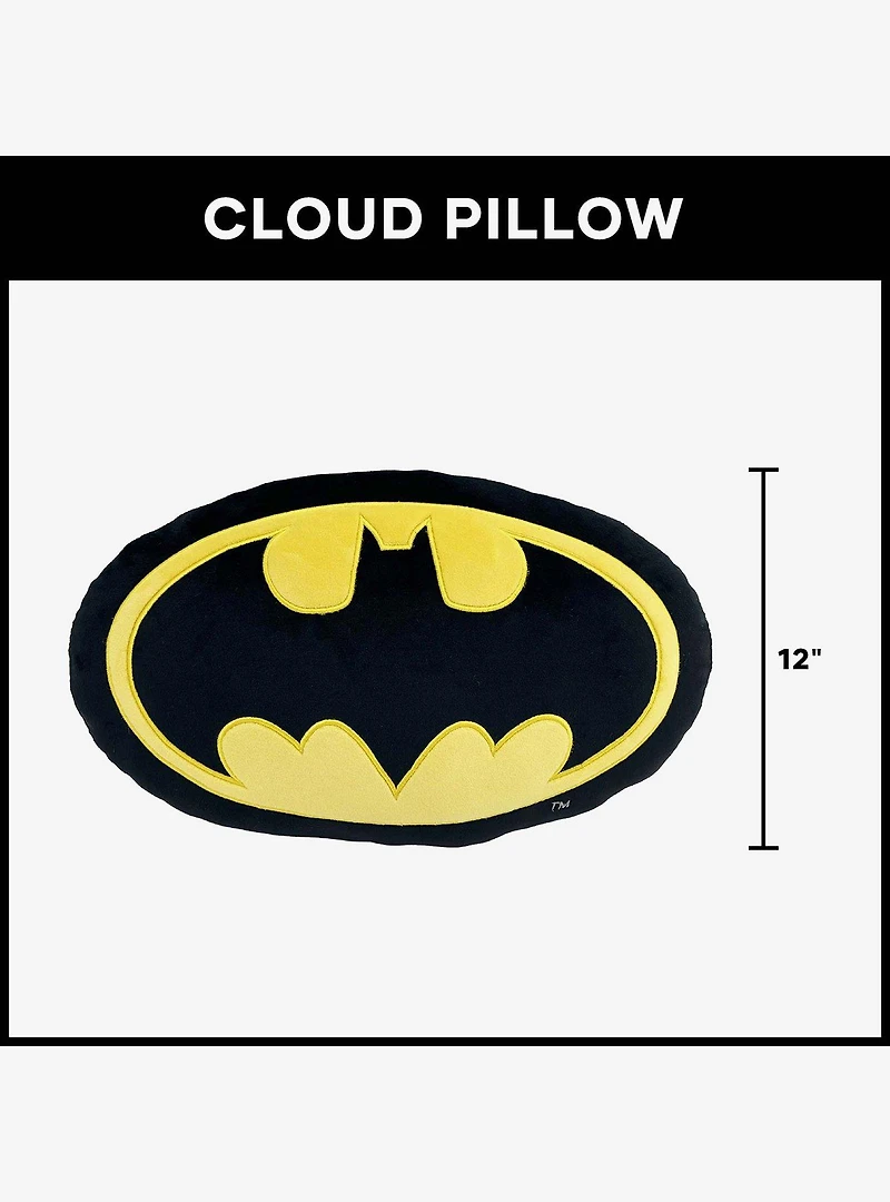 DC Comics Batman Classic Logo Knife Edge Cloud Pillow