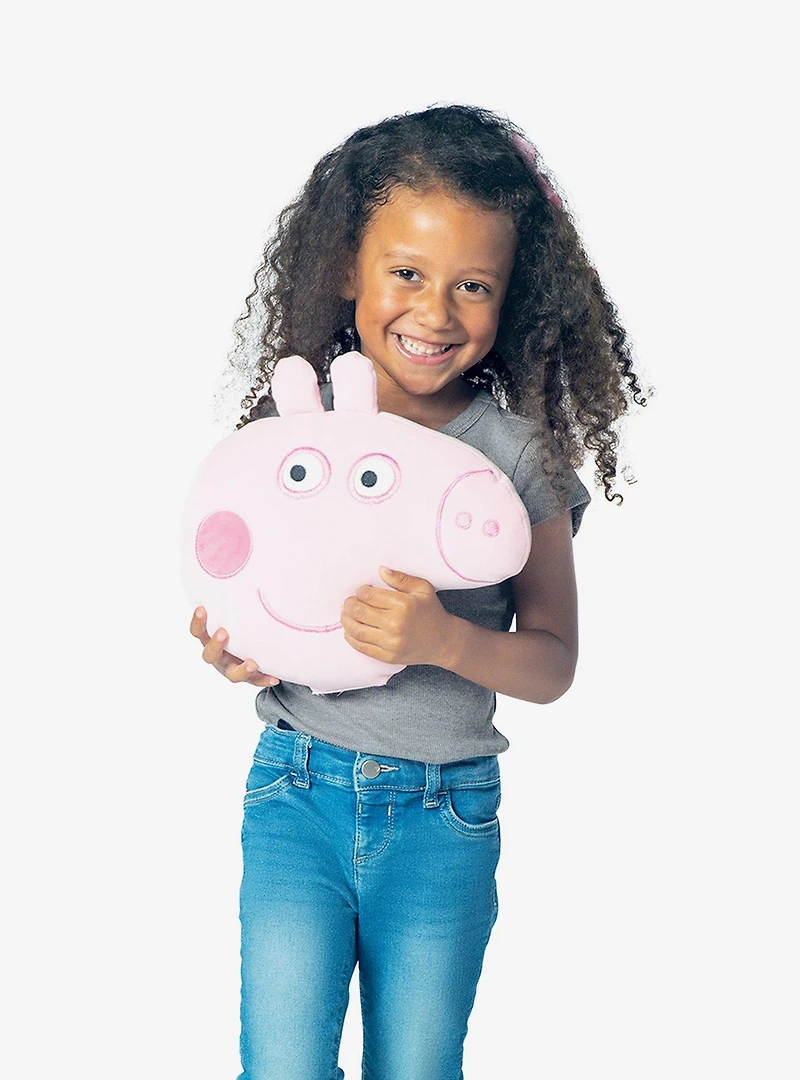 Peppa Pig Peppa Smiles Knife Edge Cloud Pillow