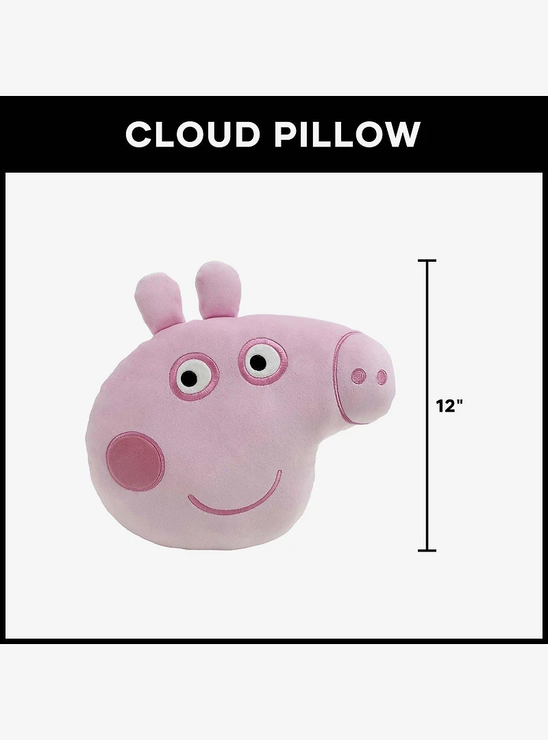 Peppa Pig Peppa Smiles Knife Edge Cloud Pillow