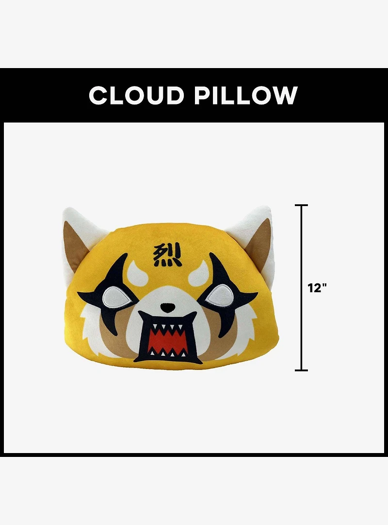 Aggretsuko Rage Face Knife Edge Cloud Pillow