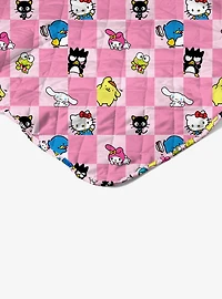 Hello Kitty & Friends Check Quilted Throw Blanket