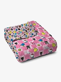 Hello Kitty & Friends Check Quilted Throw Blanket