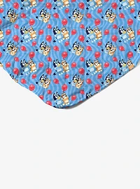 Bluey Goofing Around Quilted Throw Blanket