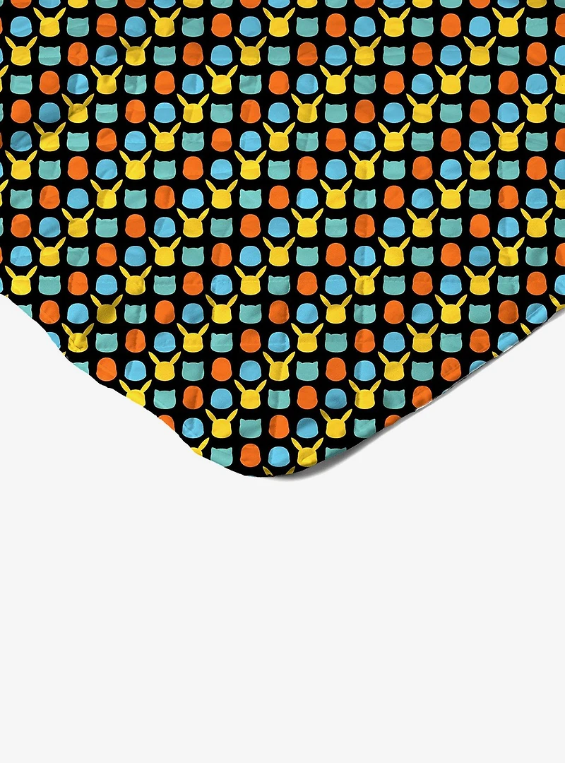 Pokémon Striped Favorites Quilted Throw Blanket