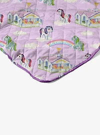 My Little Pony Vintage Pony Party Quilted Throw Blanket