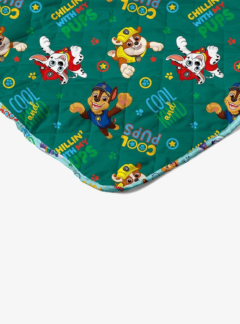 Paw Patrol Chill Pups Quilted Throw Blanket