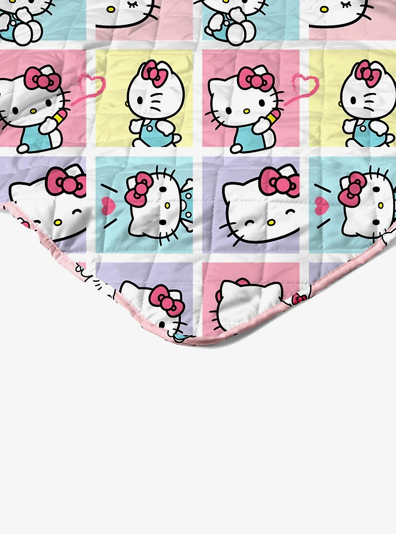 Hello Kitty Sweet As Can Be Quilted Throw Blanket