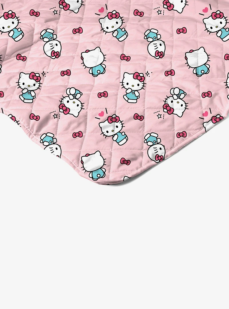 Hello Kitty Sweet As Can Be Quilted Throw Blanket