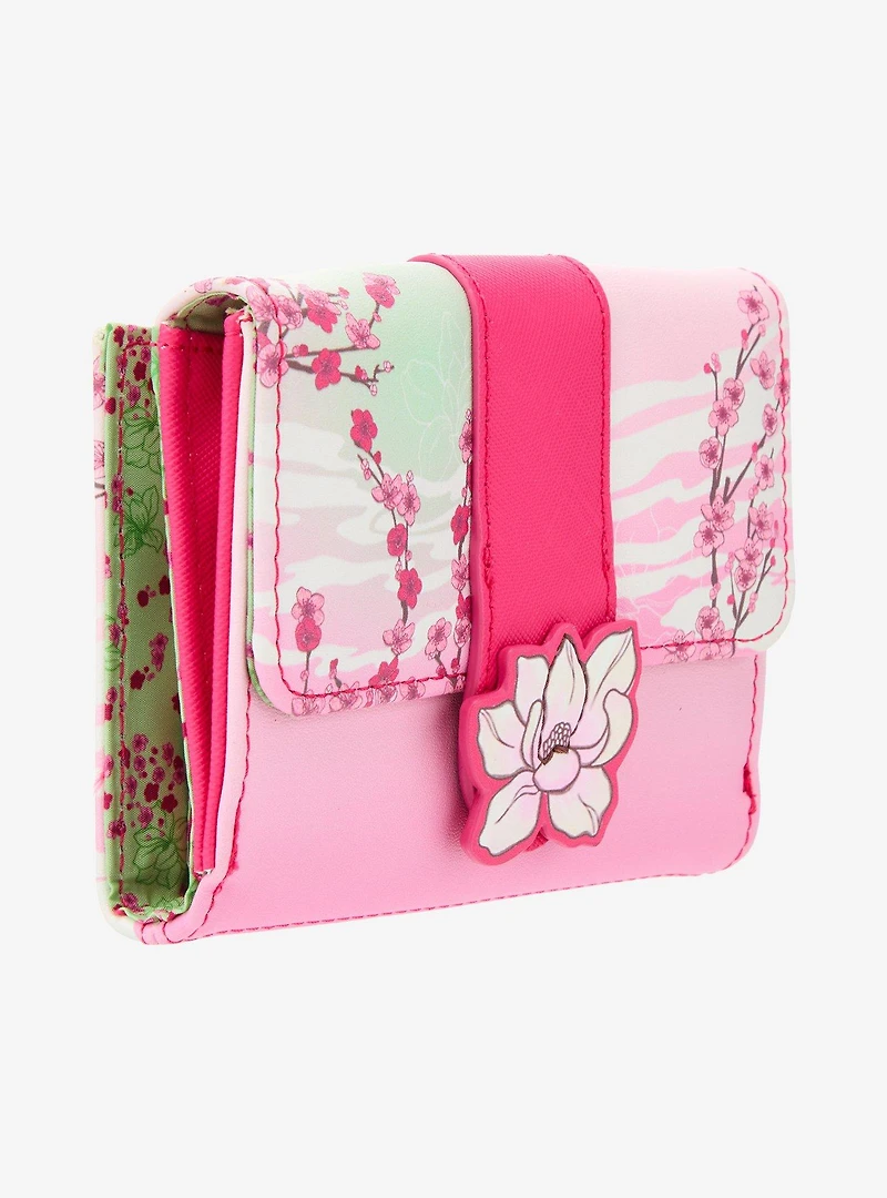 Loungefly Disney Mulan Cherry Blossom Illustrated Wallet- BoxLunch Exclusive