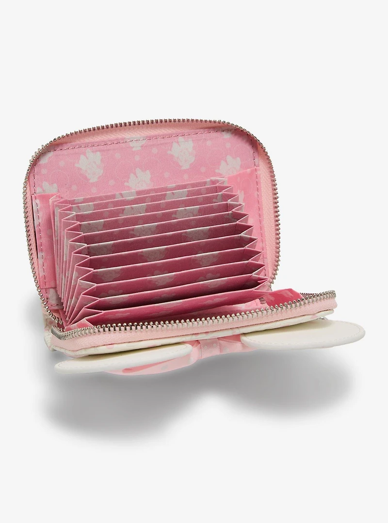 Loungefly Disney Minnie Mouse Ribbon Bows Zip Wallet - BoxLunch Exclusive