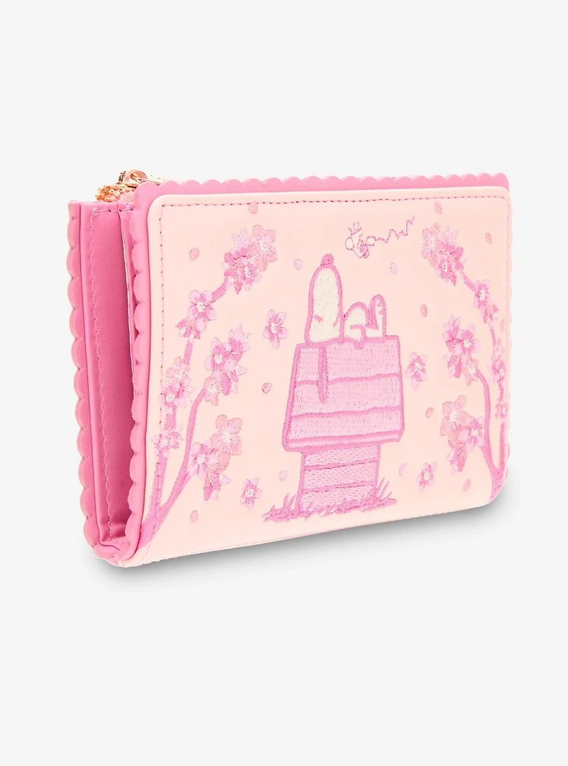 Loungefly Peanuts Snoopy Cherry Blossom Wallet - BoxLunch Exclusive