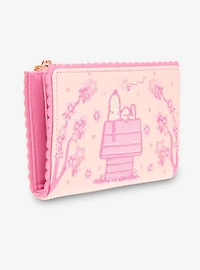 Loungefly Peanuts Snoopy Cherry Blossom Wallet - BoxLunch Exclusive
