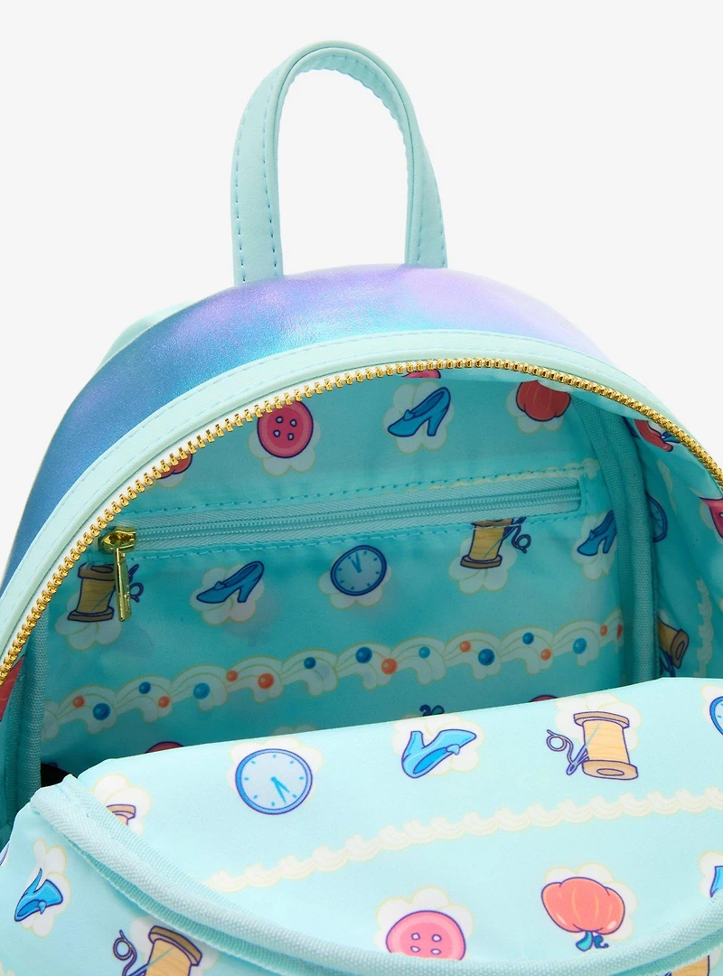 Loungefly Disney Cinderella Cake Iridescent Mini Backpack - BoxLunch Exclusive