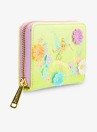 Loungefly Disney Peter Pan Tinker Bell Flower Iridescent Zip Wallet — BoxLunch Exclusive