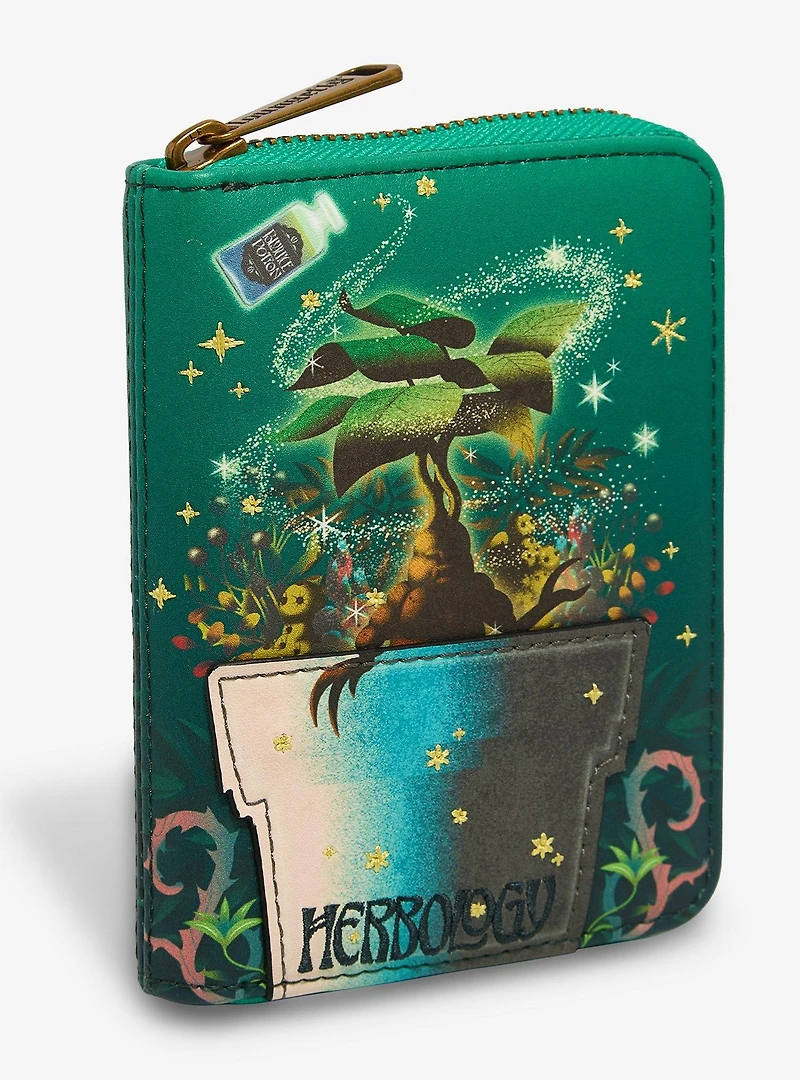 Loungefly Harry Potter Herbology Mandrake Small Zip Wallet - BoxLunch Exclusive