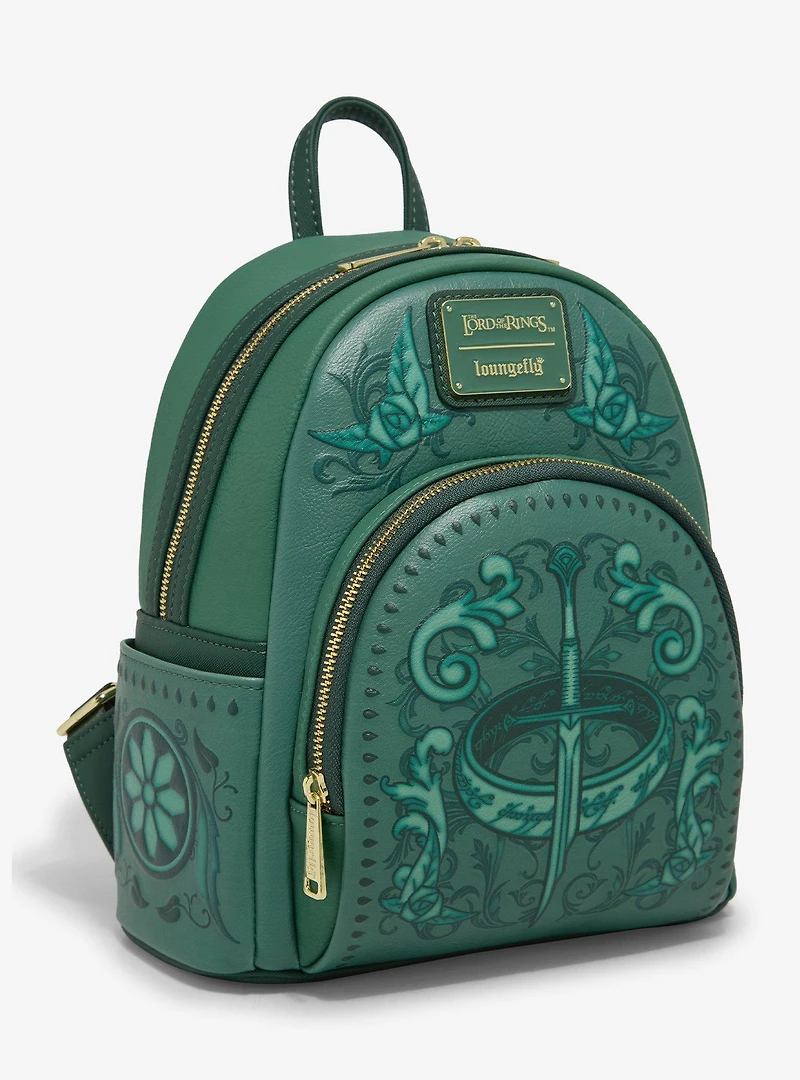 Loungefly The Lord of the Rings Green Icons Mini Backpack - BoxLunch Exclusive