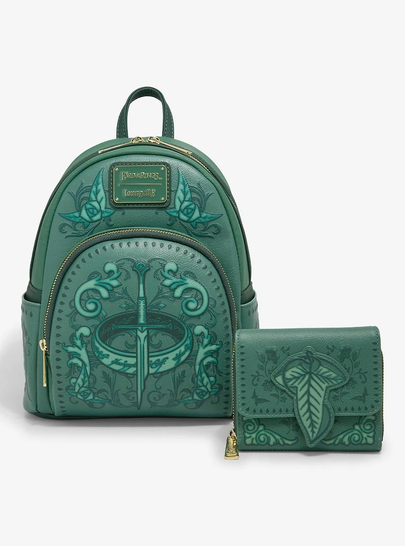 Loungefly The Lord of the Rings Green Icons Mini Backpack - BoxLunch Exclusive