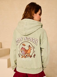 Disney Pixar Toy Story Woody & Bullseye Women's Cropped Zippered Hoodie - BoxLunch Exclusive