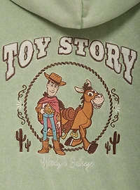 Disney Pixar Toy Story Woody & Bullseye Women's Cropped Zippered Hoodie - BoxLunch Exclusive