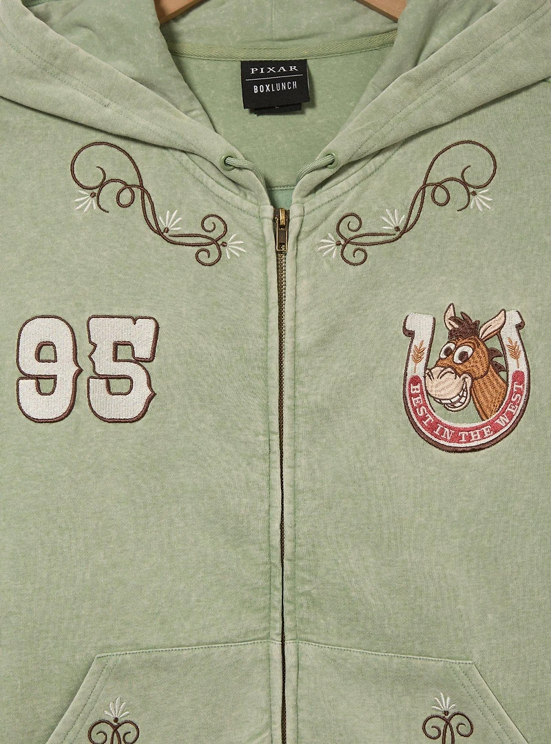 Disney Pixar Toy Story Woody & Bullseye Women's Plus Cropped Zippered Hoodie - BoxLunch Exclusive