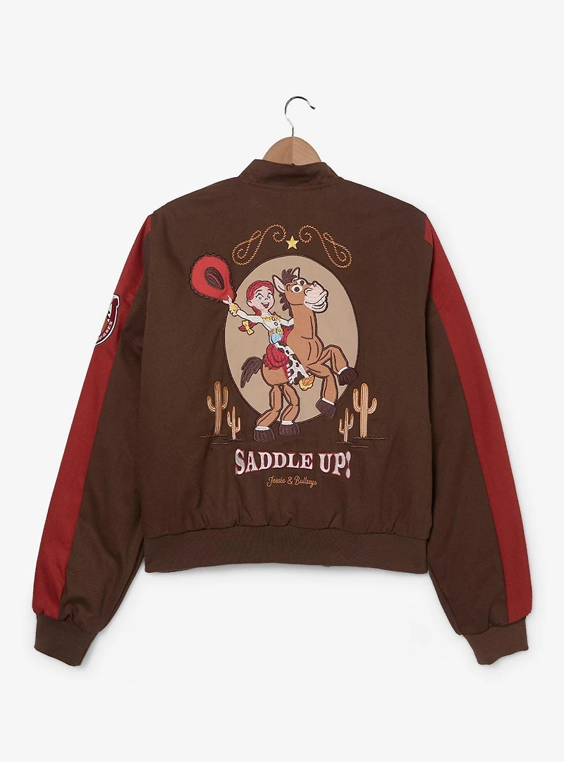 Disney Pixar Toy Story Jessie Women's Plus Cropped Racing Jacket - BoxLunch Exclusive