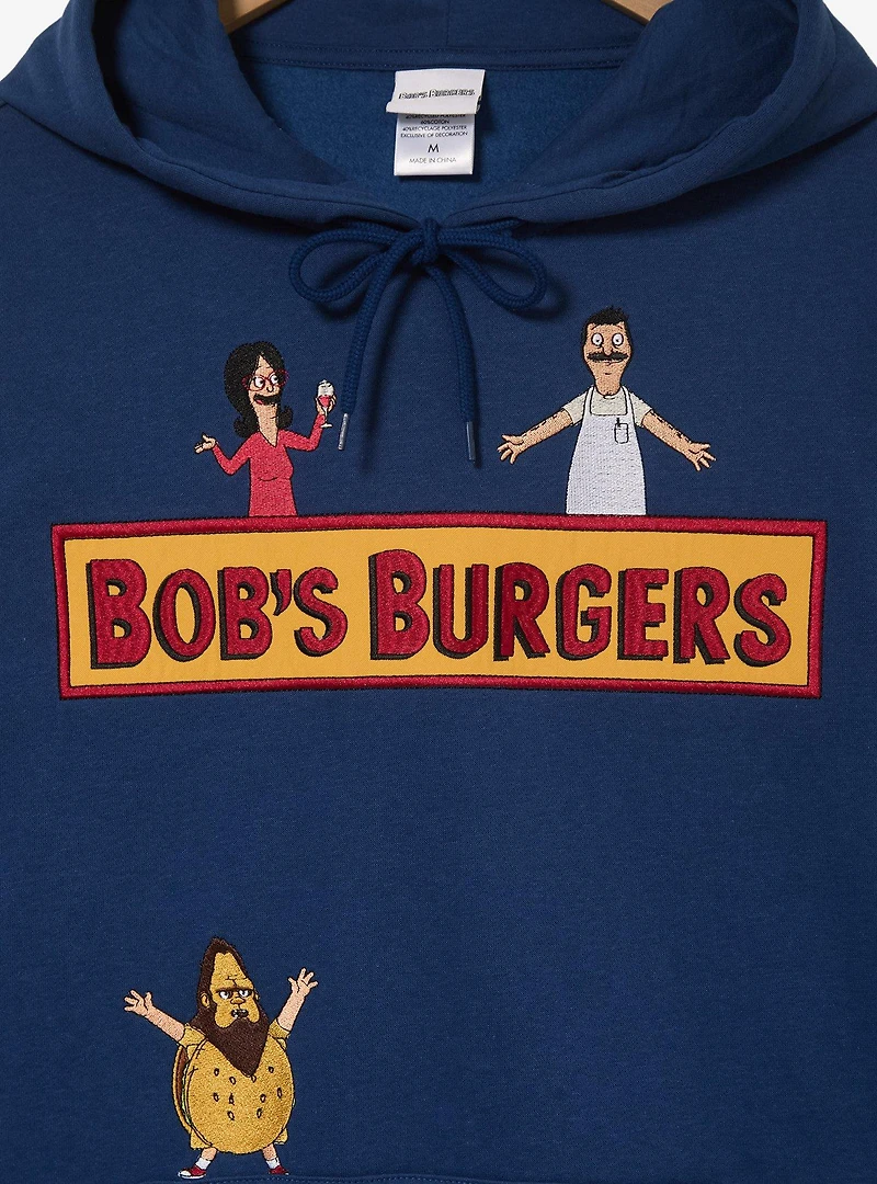 Bob's Burgers Characters Embroidered Hoodie — BoxLunch Exclusive
