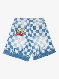 Disney Pixar Cars Checkered Women's Plus Shorts — BoxLunch Exclusive