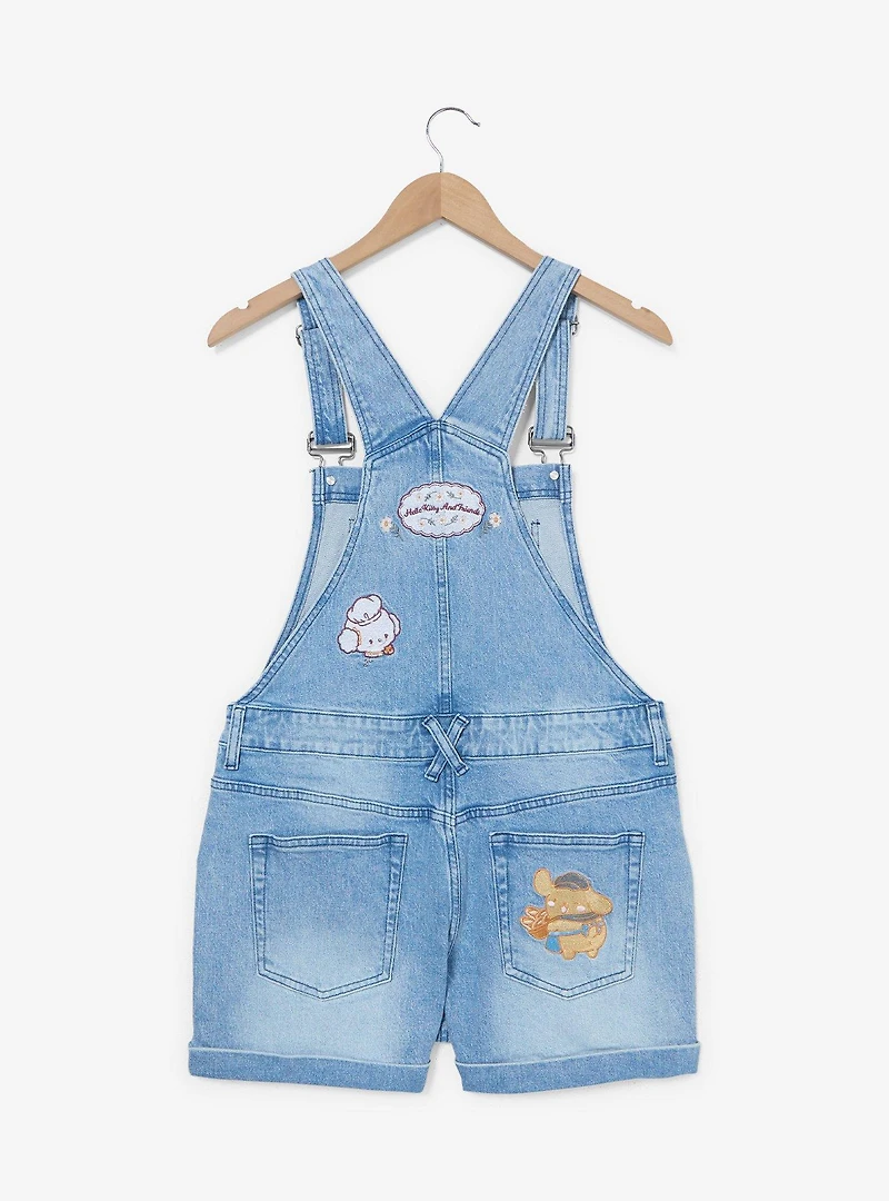 Sanrio Hello Kitty & Friends Bakery Women's Plus Short Overalls - BoxLunch Exclusive