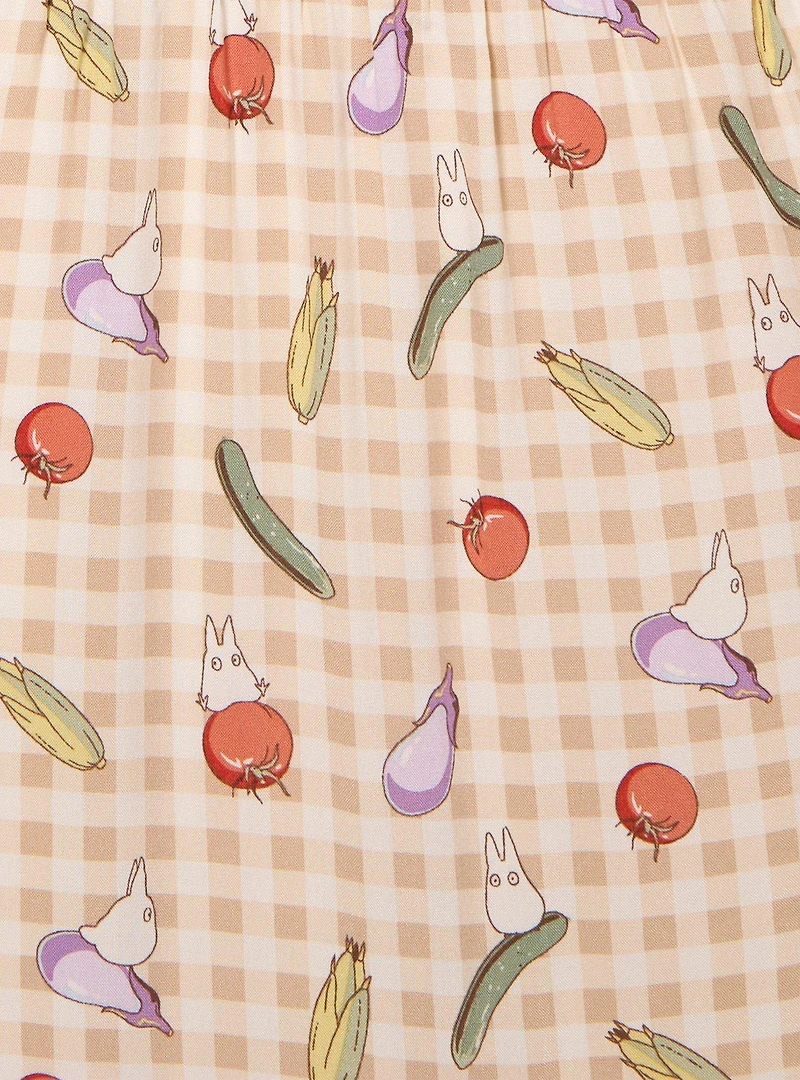 Studio Ghibli® My Neighbor Totoro Veggies Gingham Maxi Skirt — BoxLunch Exclusive