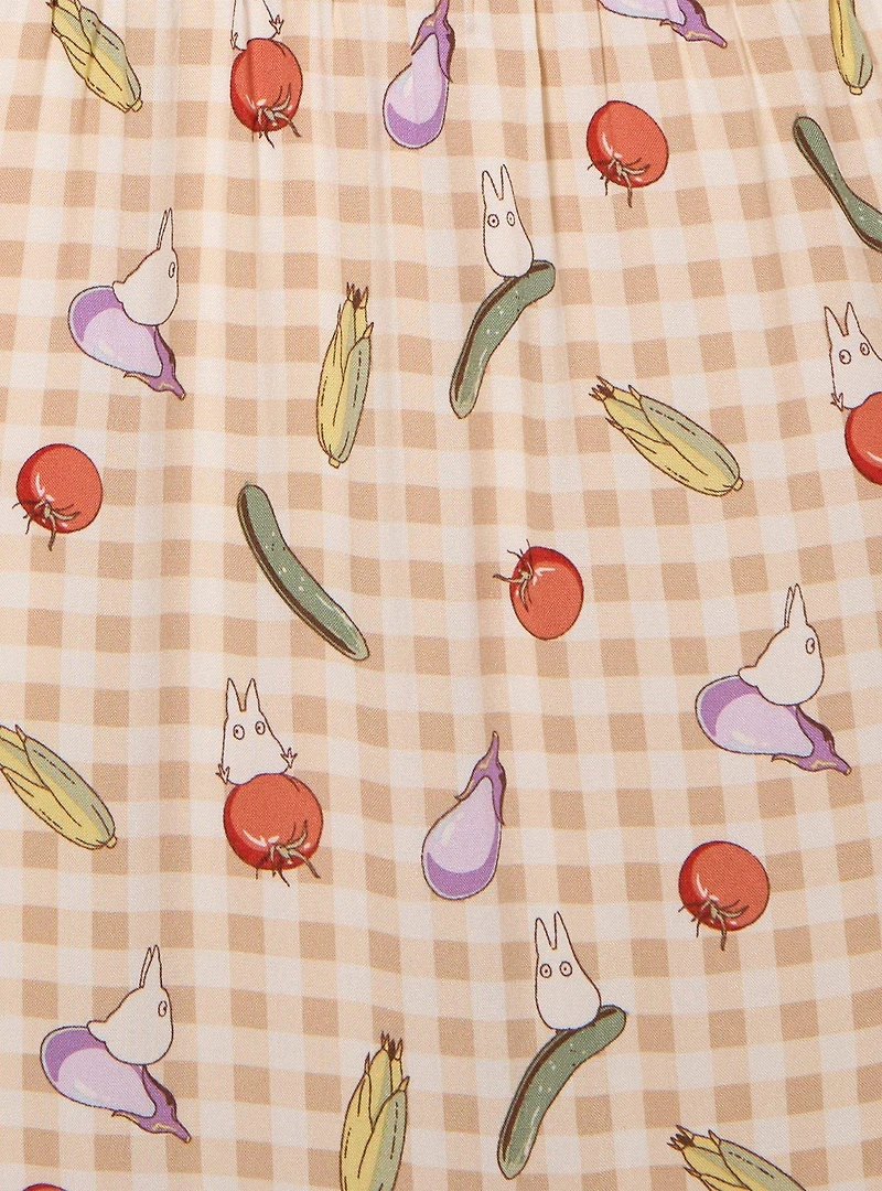 Studio Ghibli® My Neighbor Totoro Veggies Gingham Plus Maxi Skirt — BoxLunch Exclusive
