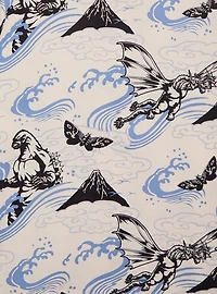 Godzilla Characters Allover Print Woven Button-Up - BoxLunch Exclusive