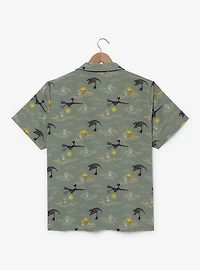 DreamWorks How To Train Your Dragon Toothless Clouds Allover Print Woven Button-Up - BoxLunch Exclusive