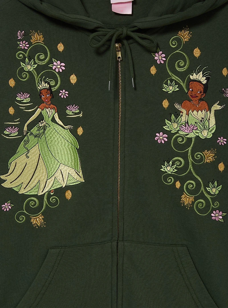 Disney the Princess and Frog Tiana Bayou Women's Plus Zippered Hoodie — BoxLunch Exclusive