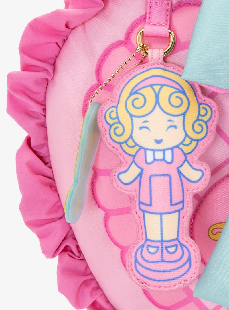 Whatever! Makes You Happy x Polly Pocket Heart Compact Padded Nylon Tote Bag