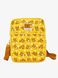 Whatever! Makes You Happy x Rilakkuma Allover Print Denim Reversible Convertible Bag
