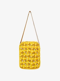 Whatever! Makes You Happy x Rilakkuma Allover Print Denim Reversible Convertible Bag